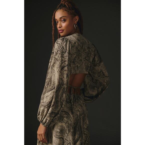 Anthropologie Moon River Cutout Strappy Maxi Dress - New Small - Picture 4 of 6